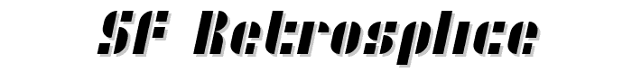 SF RetroSplice font